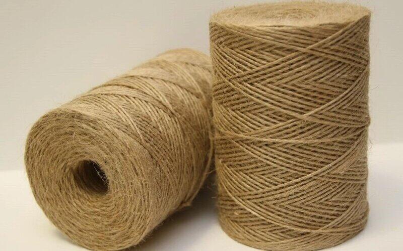 Нить джутовая, льняная, х/б