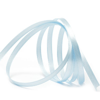 Лента атласная, 6 мм, 3105, голубой