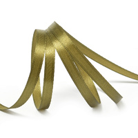 Лента атласная, 6 мм, 3151, хаки