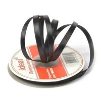 Лента атласная, 6 мм, 3173, чёрный