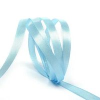 Лента атласная, 6 мм, 4308, голубой