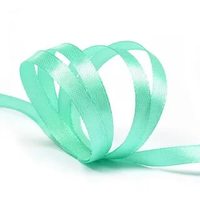 Лента атласная, 6 мм, 4323, ярк.мята