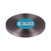 Лента атласная, 6 мм, 018, т.серый
