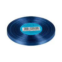 Лента атласная, 6 мм, 136, св.синий
