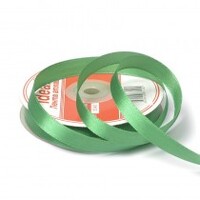 Лента атласная, 12 мм, 3040, зелёный
