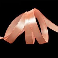 Лента атласная, 12 мм, 3068, персиковый