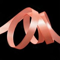 Лента атласная, 12 мм, 3074, яр.персиковый