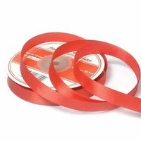 Лента атласная, 12 мм, 3093, алый