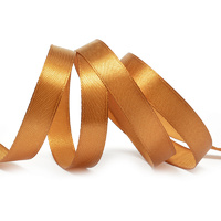 Лента атласная, 12 мм, 3128, т.золото