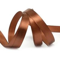 Лента атласная, 12 мм, 3135, коричневый