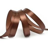 Лента атласная, 12 мм, 3139, т.коричневый