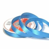 Лента атласная, 12 мм, 3155, ярк.бирюзовый