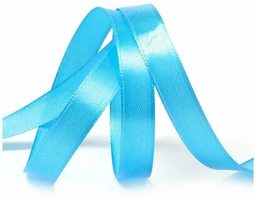 Лента атласная, 12мм, 3157, ярк.голубой