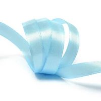Лента атласная, 12 мм, 4308, голубой