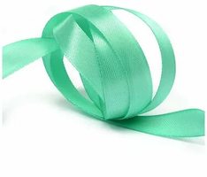 Лента атласная, 12 мм, 4323, ярк.мята
