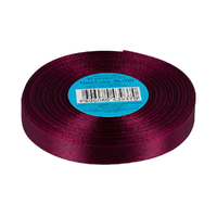 Лента атласная, 12 мм, 030, т.бордовый