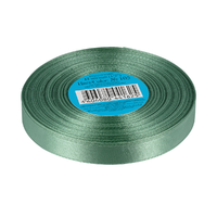 Лента атласная, 12 мм, 105, зелёный