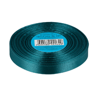Лента атласная, 12 мм, 107, т.зелёный