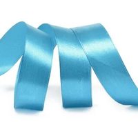 Лента атласная, 25 мм, 3155, ярк.бирюзовый