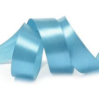 Лента атласная, 25 мм, 3156, морская волна