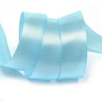 Лента атласная, 25 мм, 4308, голубой
