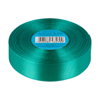 Лента атласная, 25 мм, 016, изумруд