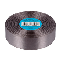 Лента атласная, 25 мм, 018, т.серый