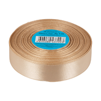 Лента атласная, 25 мм, 118, св.бежевый