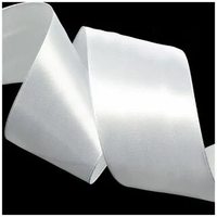 Лента атласная, 50 мм, 3001, белый