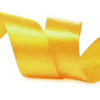Лента атласная, 50 мм, 3018, т.жёлтый