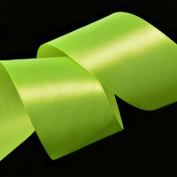 Лента атласная, 50 мм, 3033, салатовый
