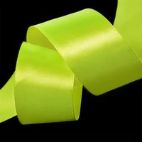 Лента атласная, 50 мм, 3037, ярк.салатовый