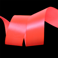 Лента атласная, 50 мм, 3079, ярк.розовый