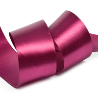 Лента атласная, 50 мм, 3089, т. бордовый
