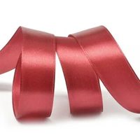 Лента атласная, 50 мм, 3092, брусничный