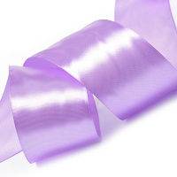 Лента атласная, 50 мм, 3114, фиолетовый
