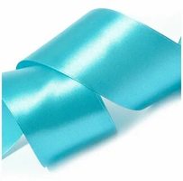Лента атласная, 50 мм, 3153, бирюзовый