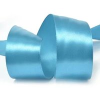 Лента атласная, 50 мм, 3155, ярк.бирюзовый