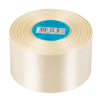 Лента атласная, 50 мм, 008, кремовый