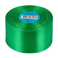 Лента атласная, 50 мм, 019, зелёный