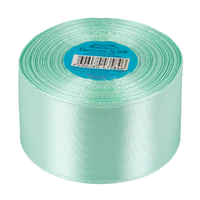 Лента атласная, 50 мм, 056, серо-зелёный