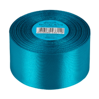 Лента атласная, 50 мм, 074, яр.голубой