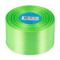 Лента атласная, 50 мм, 091, св.салатовый