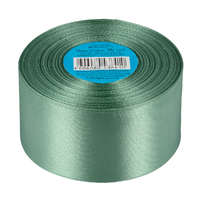 Лента атласная, 50 мм, 105, зелёный
