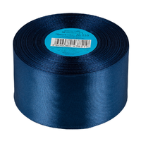 Лента атласная, 50 мм, 116, т.синий