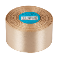 Лента атласная, 50 мм, 118, св.бежевый