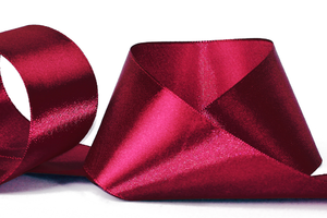 Лента атласная, 50 мм, 135, бордовый