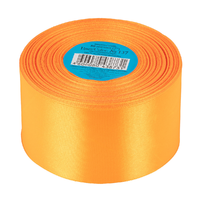 Лента атласная, 50 мм, 137, оранжевый