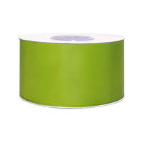 Лента атласная, 50 мм, 76, зелёный