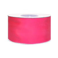 Лента атласная, 50 мм, 130, малиновый
